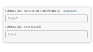 SSL landingpages